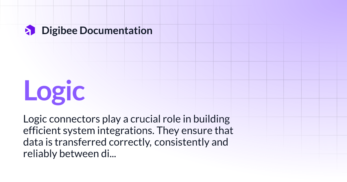 Logic | Digibee Documentation