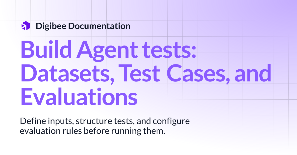 Build Agent tests: Datasets, Test Cases, and Evaluations | Connectors ...