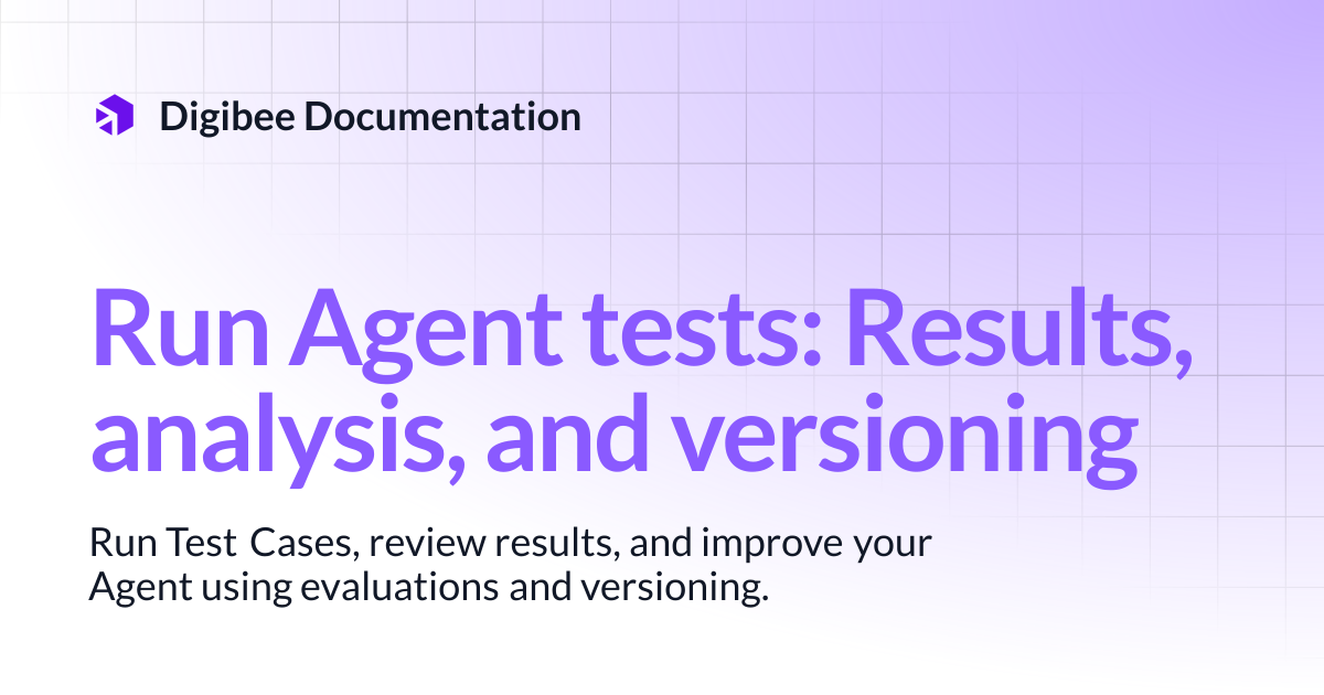 Run Agent tests: Results, analysis, and versioning | Connectors ...