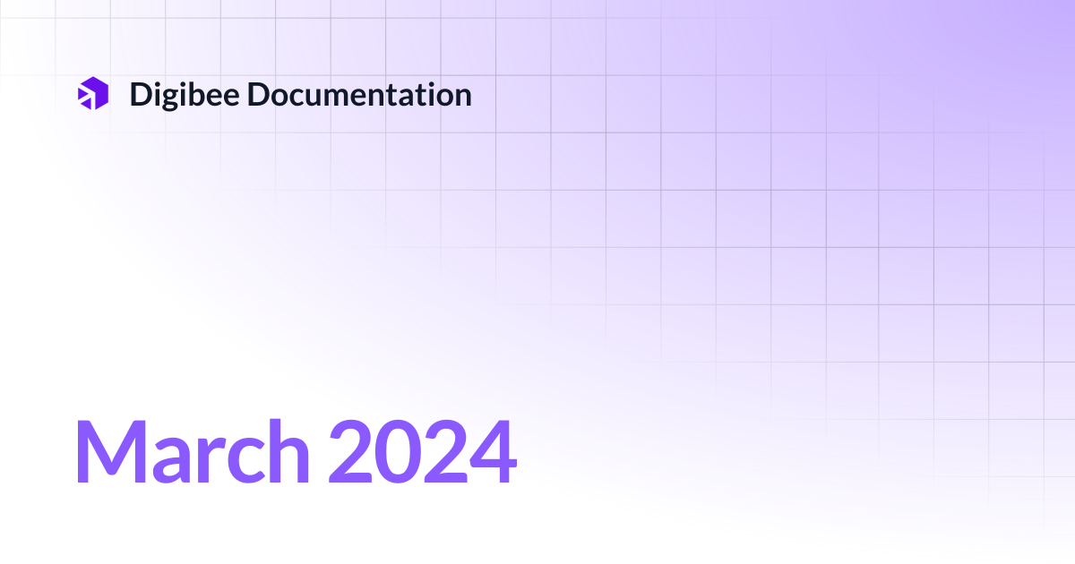 March 2024 | Release Notes | Digibee Documentation
