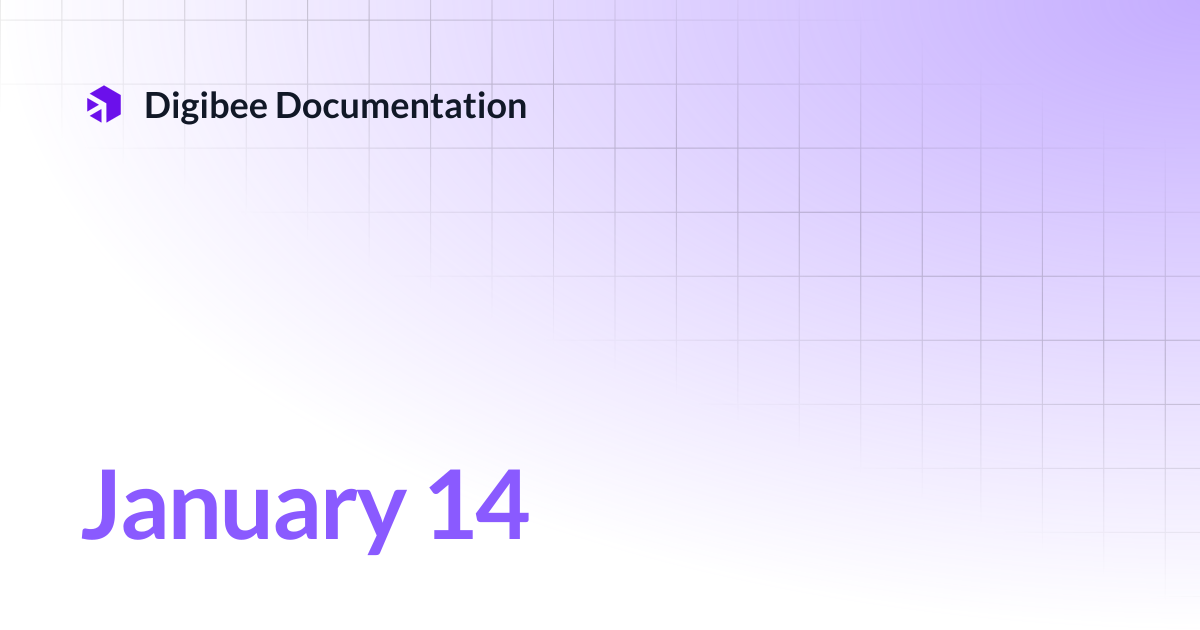 January 14 | Release Notes | Digibee Documentation