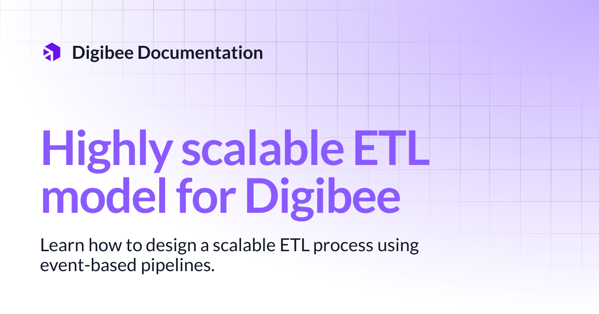 Highly scalable ETL model for Digibee | Use Cases | Digibee Documentation