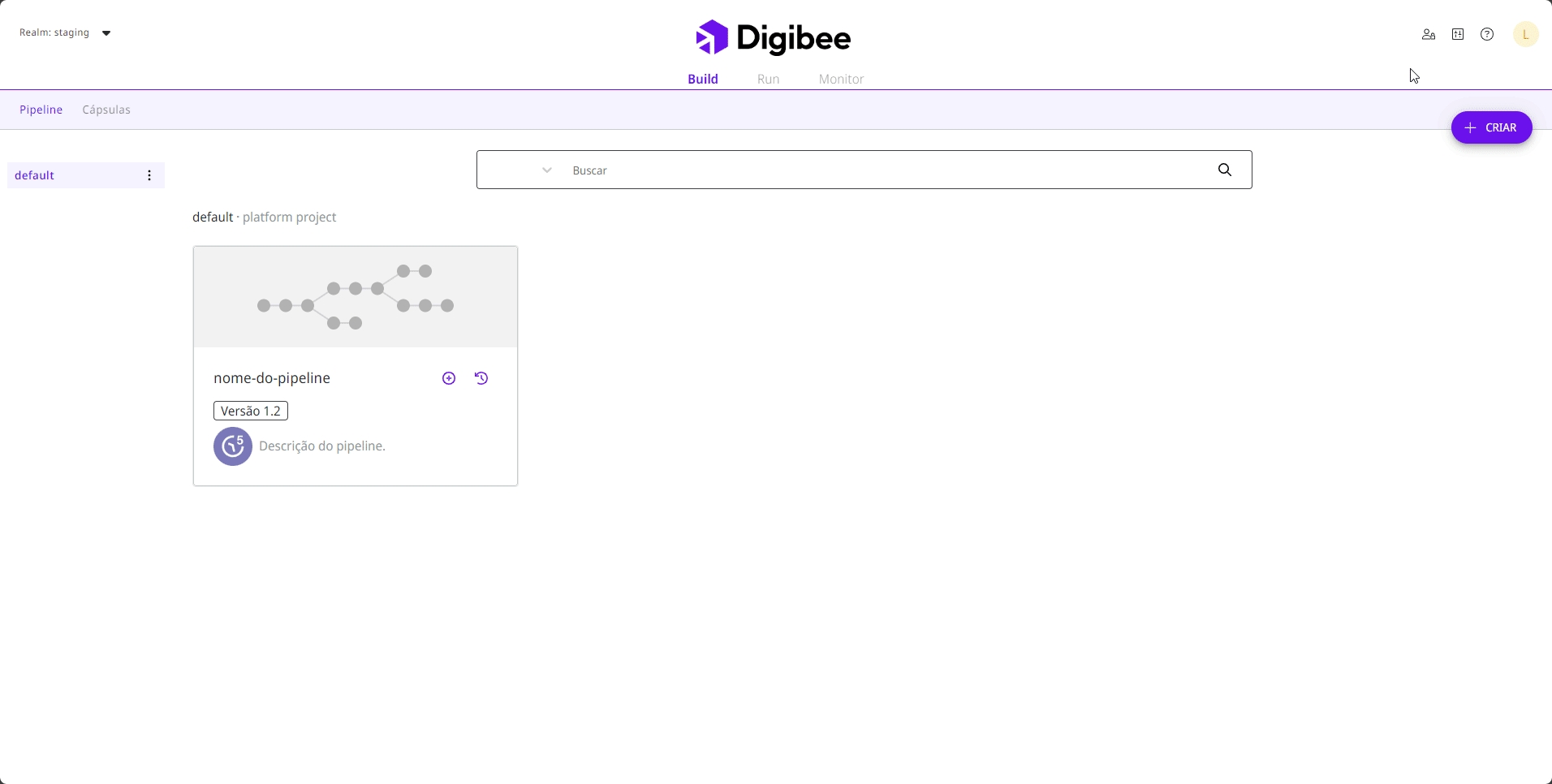 Acesse a seção Administração da Plataforma e navegue até a página Auditoria.